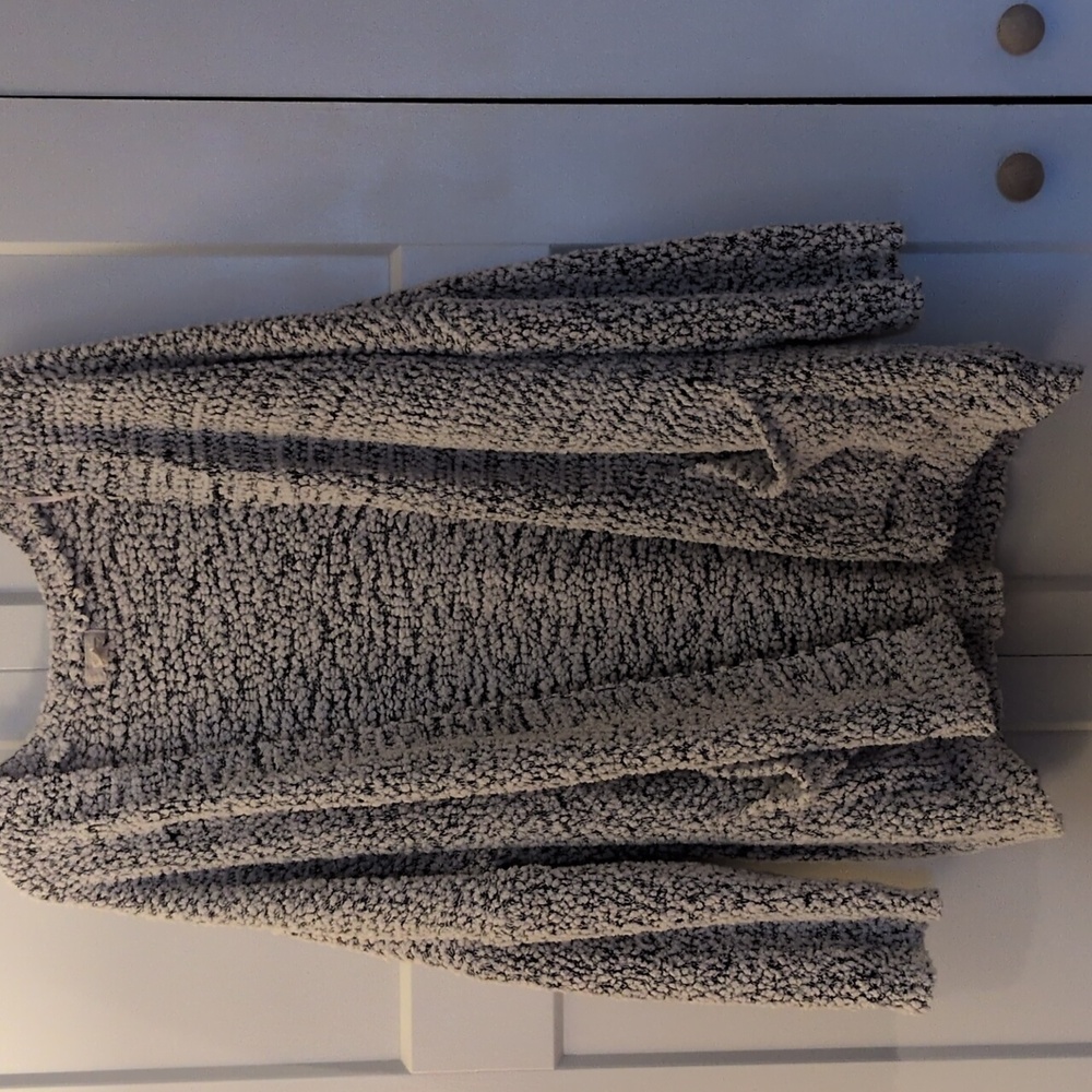 Cozy Textured Open-Front Cardigan